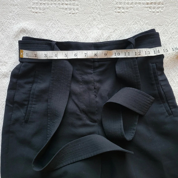 Wilfred tie-front High-waisted Business/Office Removeable Belted Trouser Pant - Picture 7 of 10